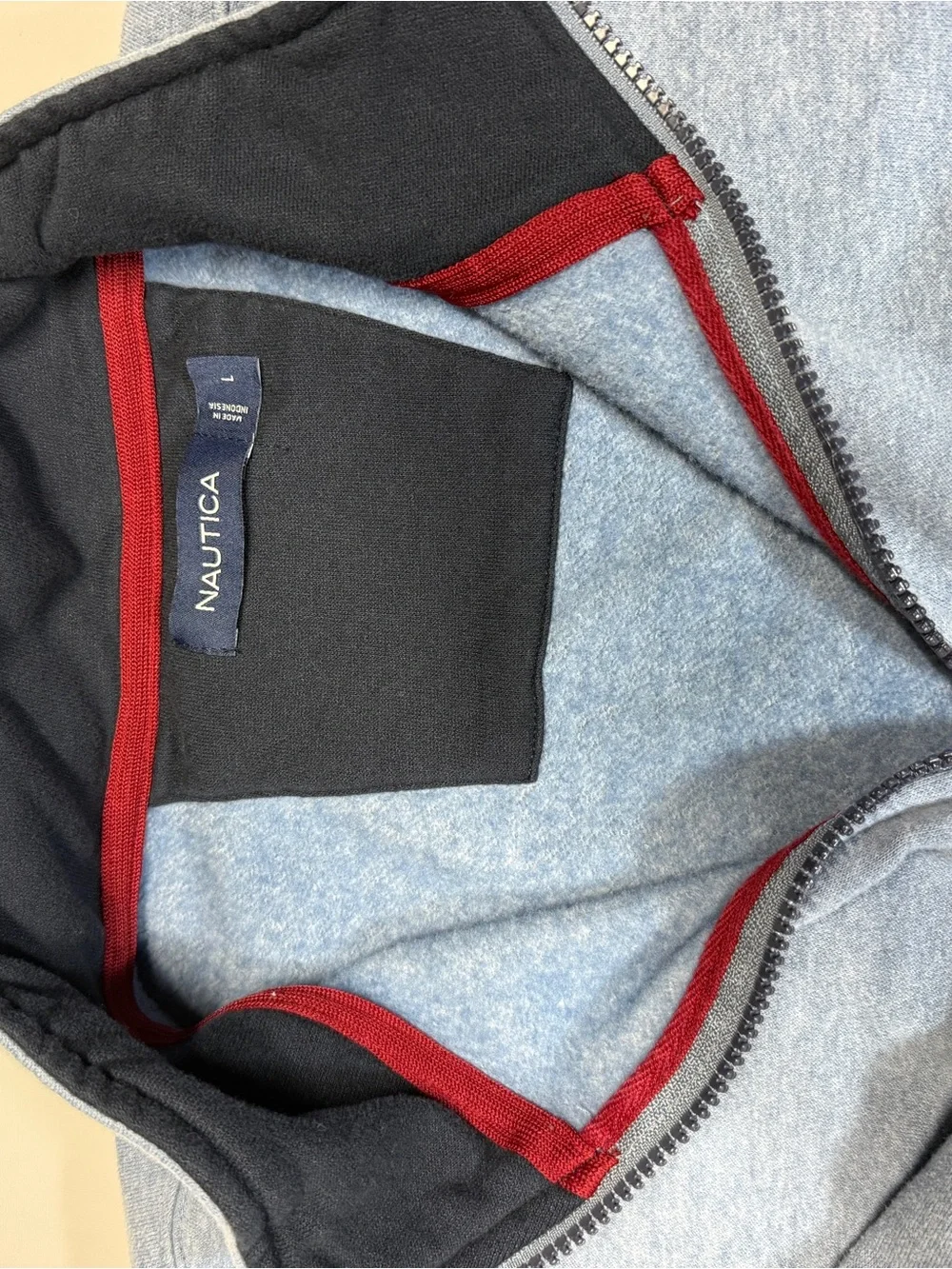 Nautica‎ Boys Light Blue Zip-Up Sweatshirt